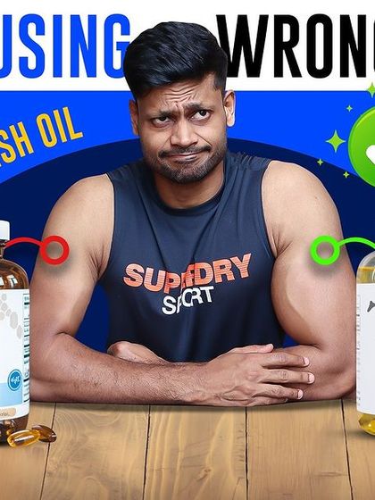 You Are Using the Wrong Fish Oil. A thumbnail comparing Ethyl Ester (EE) and Triglyceride (TG) forms of fish oil, highlighting the importance of choosing the right type for better absorption.