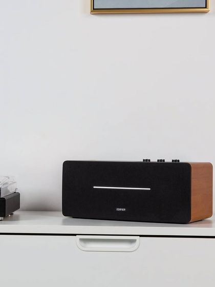 Another look at the Edifier D12, a compact and versatile desktop speaker. It offers Bluetooth connectivity and multiple inputs, making it an easy upgrade for your computer or even as a small music system for a bedroom.