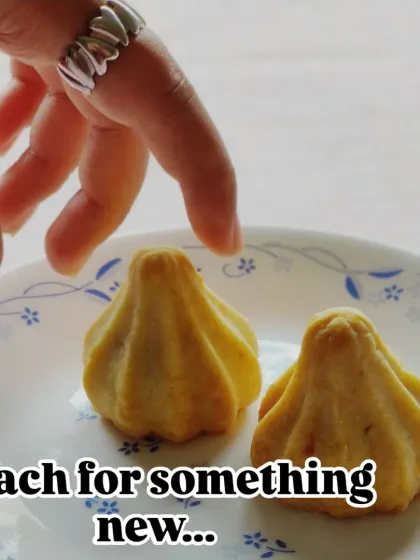 I encourage you to reach for something new this festive season. My Modak Pie is a delicious way to experience a familiar flavour in an exciting new way.