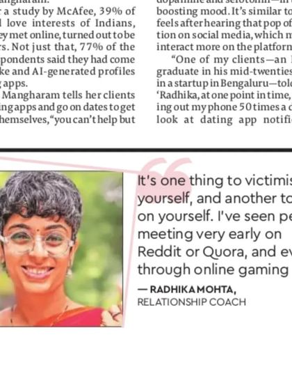 Radhika Mohta - Matchmaking & Dating Coaching As Seen In: Press Features photo 37