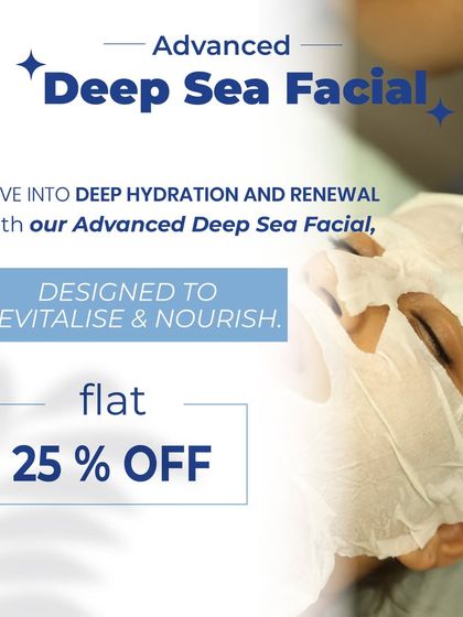 Dive into deep hydration and renewal with our Advanced Deep Sea Facial. This treatment is specially designed to revitalize and nourish your skin for a healthy glow.