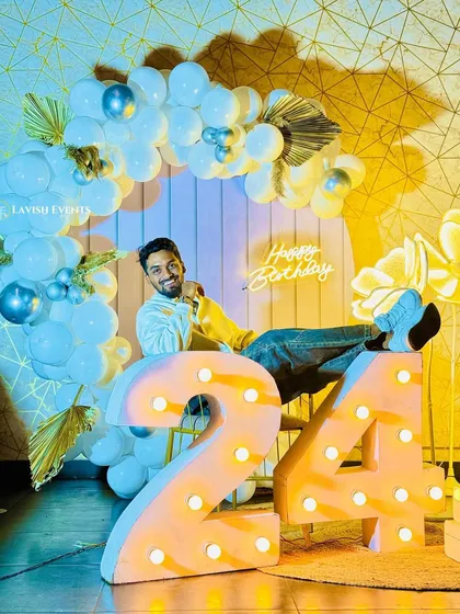 A fun and relaxed photo from the 24th birthday party.