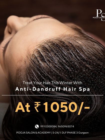 Dandruff is a common problem, especially in winter. I offer a specialized anti-dandruff hair spa that soothes the scalp and effectively removes flakes.