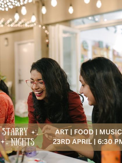 More smiles and laughter from our Starry Nights event. It's all about good vibes, good company, and letting your creativity flow in a beautiful setting.