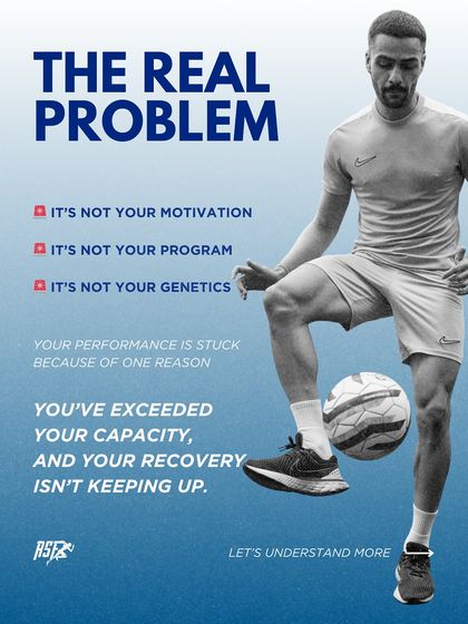 The real problem isn't your motivation or genetics. This graphic identifies the root cause of many performance plateaus: exceeding your capacity without adequate recovery.