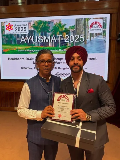 It was an honor to be felicitated at the 'Ayusmat 2025' healthcare leadership conclave at IIM Bangalore. Engaging with the next generation of health tech innovators and sharing legal insights that can help them succeed was a truly rewarding experience.