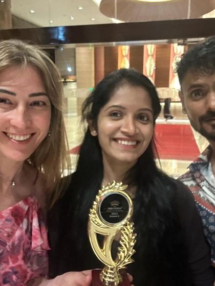 Our team proudly holding the Mark of Honour award from Diva Pageants. We are grateful for the recognition of our work as a weight management partner.