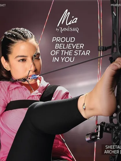 It was an absolute honour to be part of this powerful campaign for Mia by Tanishq. I worked with the fashion team to style para-athlete Sheetal Devi, ensuring the look was both inspiring and aligned with the brand's message.