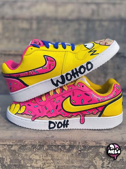 Another stacked view of the full Simpsons-themed pair, showcasing the vibrant colors and fun cartoon details from every angle.