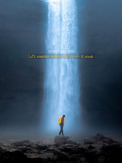 Let's wander where the Wi-Fi is weak. Finding solitude and inspiration at the base of a waterfall in the heart of Meghalaya.