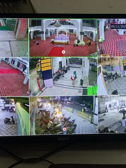 A 9-camera installation at a Gurudwara, helping to keep the premises and visitors safe.