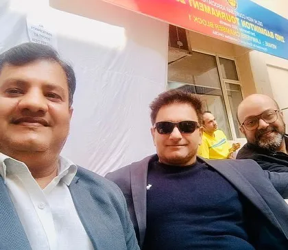 Another shot from the spectators' area at the tournament. The legal community in Delhi is close knit, and we support each other both in and out of court.