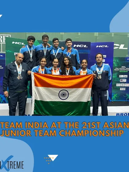 Team India, with our players, securing bronze and silver medals at the 21st Asian Junior Team Championship.