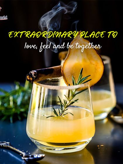 An extraordinary place to love, feel, and be together. This smoky pear cocktail embodies the unique and memorable experiences we strive to create.