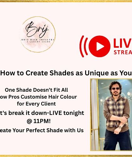 Announcing a live session on how I customize hair color for every client. Because one shade never fits all.