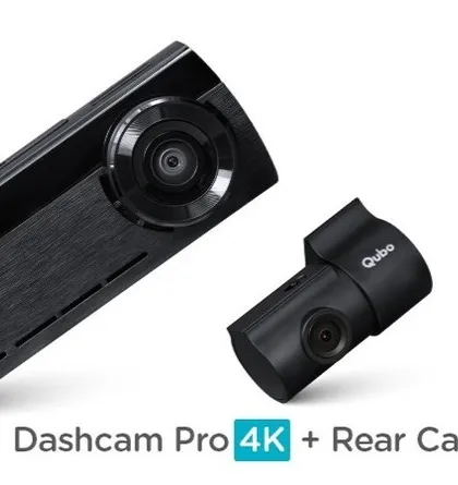 Capture every detail with our high-end dashcam kits. The Qubo Dashcam Pro set provides stunning 4K resolution from the front camera and includes a dedicated rear camera, ensuring comprehensive coverage around your entire vehicle.