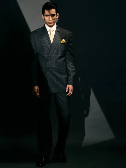 This is a perfect formal look that exudes confidence and timeless style. We customize the fit to your exact measurements.