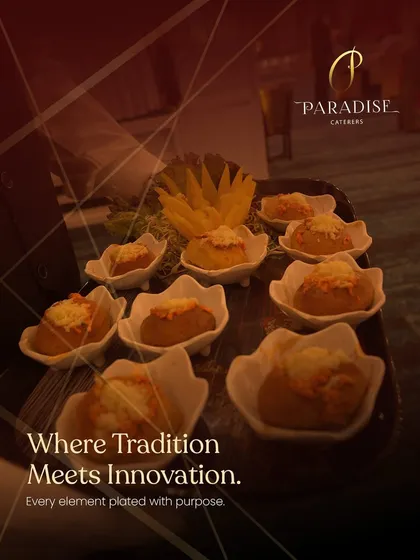 Where tradition meets innovation. These bite-sized appetizers, served in floral-shaped bowls, are plated with purpose and creativity.