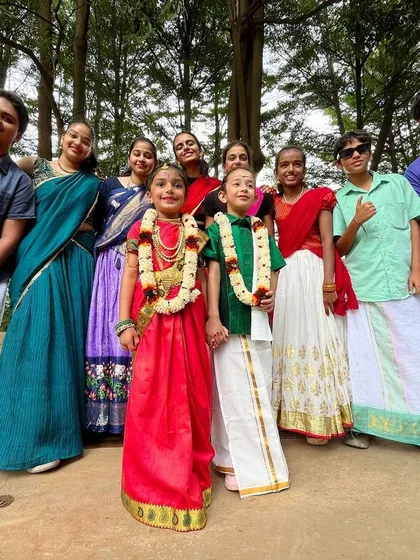 Another beautiful group shot celebrating our cultural roots. We believe dance is a way to connect with our heritage, and we love creating these memories together.