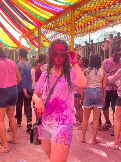 Soaked in colors at a Holi event in Thane. I understand the logistics and energy required for large, festive gatherings like Rangotsav.