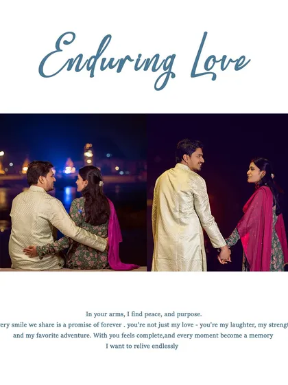 Enduring love, blessed by the Ganga. This shot captures the couple sitting peacefully on the ghat steps, a perfect representation of finding strength and peace in each other's presence.