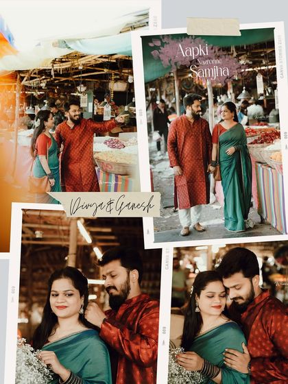 A beautifully designed collage from the flower market shoot, combining different moments into a single, story-driven image.