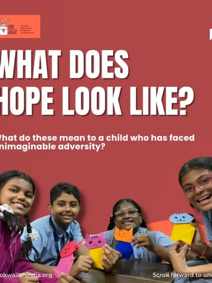 What does hope look like? To a child who has faced adversity, it looks like a safe space, a caring volunteer, and a story that tells them they are not alone. Your help makes this a reality.