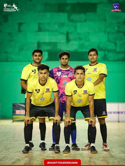 The team photo of our starting five before the semi-final match.