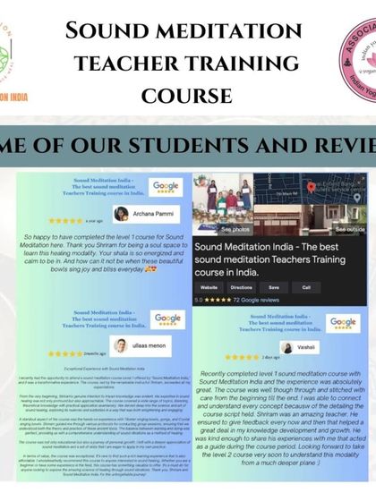 Kalariyogi Shriram - Sound Meditation Teacher Training Course Information & Upcoming Events photo 25