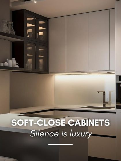 Silence is luxury, especially in the morning. This image highlights the beauty of soft-close cabinets, a standard feature in my kitchens and vanities that adds a touch of quiet sophistication to your space.