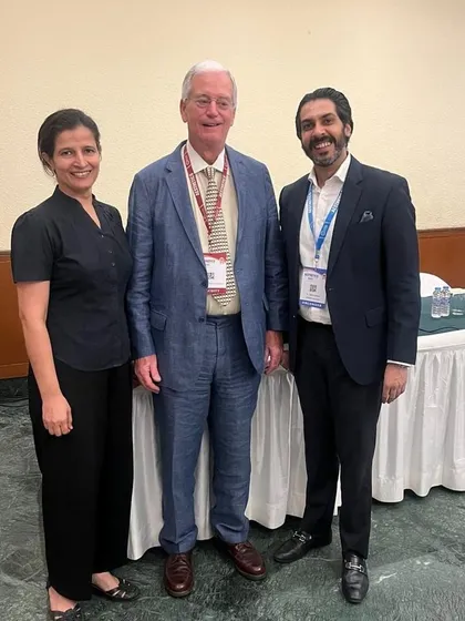 It was a privilege to share the stage with legendary dermatologists like Dr. Anthony Benedetto. I believe that teaching is also a form of learning, and I am always eager to exchange knowledge with my peers.