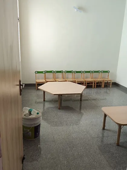 Every project starts with a blank canvas. This was one of the rooms before we began the full fit-out, showing the space we had to work with before transforming it into a vibrant classroom.