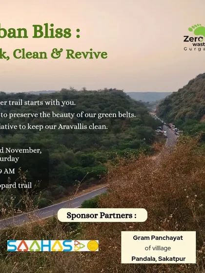 Another poster for our "Trek, Clean & Revive" event, showing the beautiful landscape we are working to preserve.