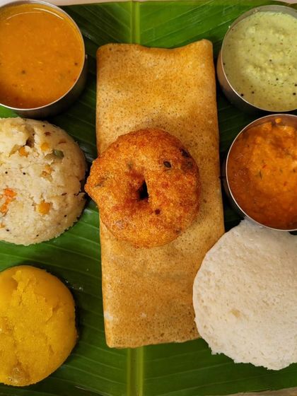 A real-life shot of our Mini Tiffin, showcasing the variety and generous portions.