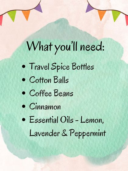 These graphics detail the benefits, materials, and instructions for the smell bottle activity, which sharpens the olfactory sense and cognitive skills.