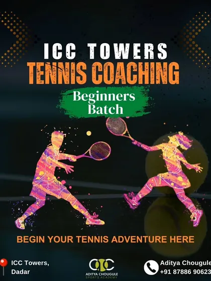 Begin your tennis adventure here. Our beginners batch at ICC Towers, Dadar, is the perfect place to start your journey in tennis.
