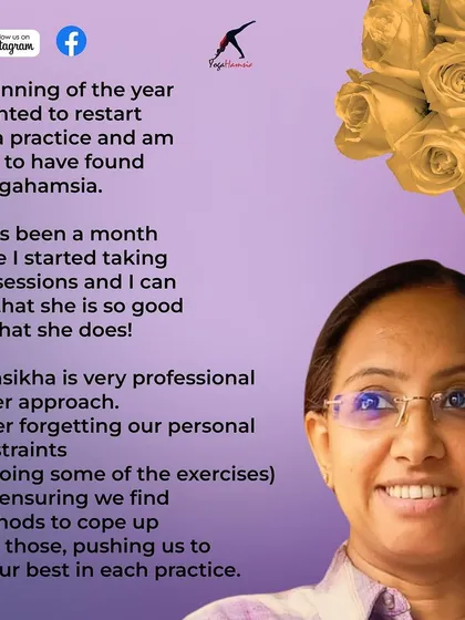 Aparna also highlights my professional approach and how I ensure personal constraints are respected, finding modifications so everyone can do their best.