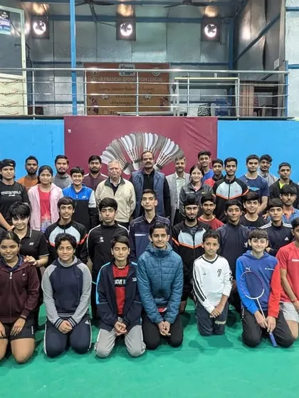 **A Culture of Respect and Inspiration.** Our entire academy was honored to host Air Vice Marshal J. Rajendra. Visits like these inspire our young athletes, reinforcing the values of discipline, dedication, and leadership.