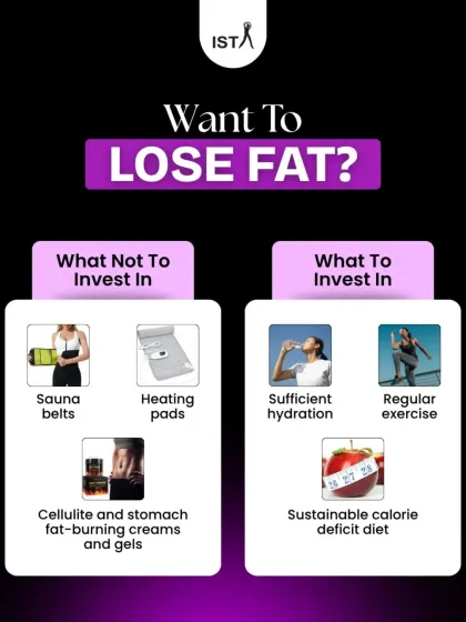Many people waste money on quick fixes like sauna belts and fat-burning creams that promise a lot but deliver little. I teach my clients to invest in what actually works for sustainable fat loss: sufficient hydration, regular exercise, and a consistent calorie deficit. Real results come from real work, not gimmicks.