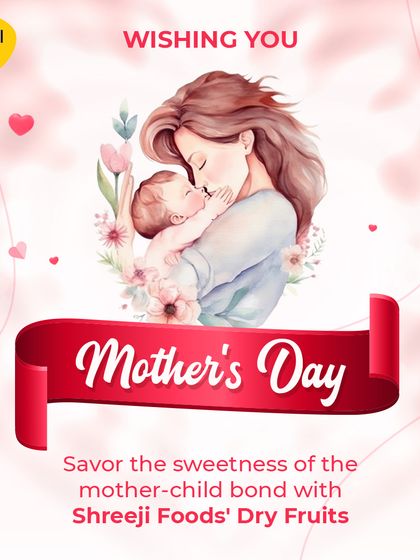On Mother's Day, savor the sweetness of the mother-child bond with a gift of my premium dry fruits. A healthy treat for the most special woman.