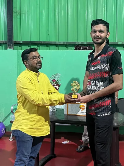 A proud moment from our academy's first in-house singles league. I ensure every tournament concludes with a professional awards ceremony to honor the champions and their hard work.