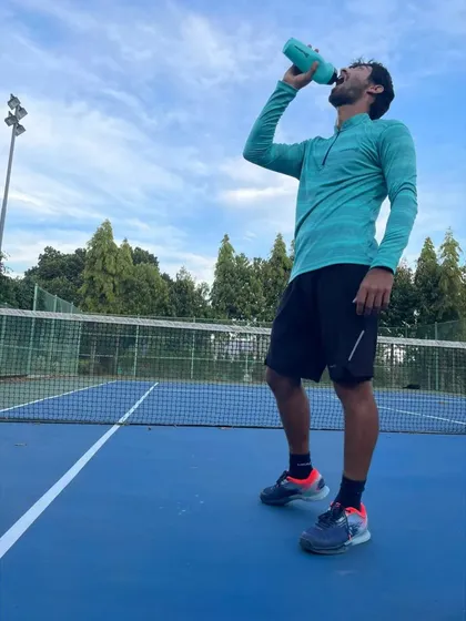 You lose a lot of fluids during a tough workout. I always emphasize the importance of proper hydration for recovery and sustained energy on the court.