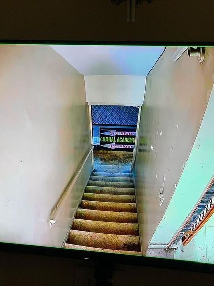 Monitoring internal areas like staircases is just as important as monitoring the outside.