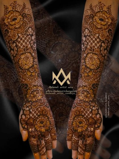Azra Mehendi - Mehendi Artistry Full Bridal Mehendi photo 35