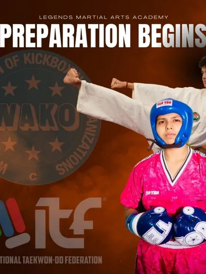 Preparation begins now. We are affiliated with both the International Taekwon-Do Federation and WAKO, providing our athletes with a comprehensive and accredited training path.