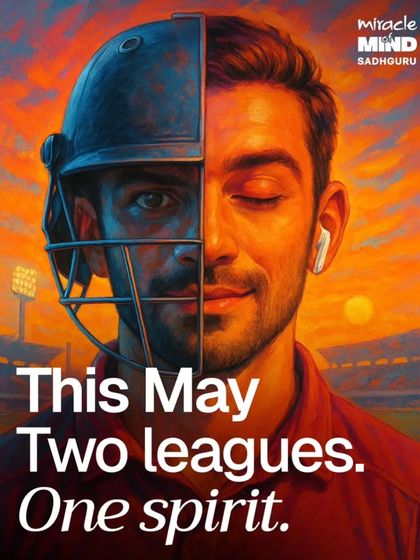 "Two leagues. One spirit." This striking image was part of our teaser campaign, drawing a parallel between the external game of cricket and the internal game of mastering one's own mind through the Inner Power League.