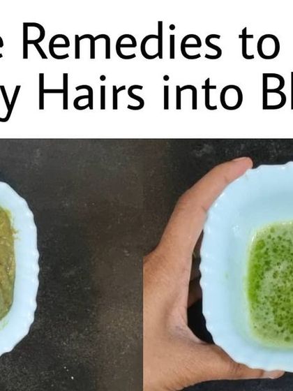Effective remedies to help reverse grey hairs and restore natural black color using homemade herbal pastes and oils.