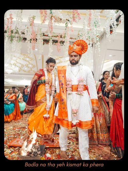 The Saptapadi, or seven steps around the holy fire, is a cornerstone of the Hindu wedding ceremony. I ensure this pivotal moment is captured with the reverence and beauty it deserves.