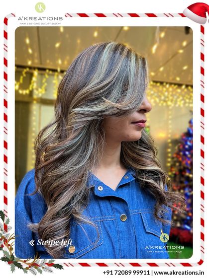 A masterclass in highlighting. We used a variety of shades to build dimension and create a luxurious, multi-faceted color that glows from within.