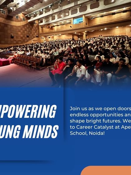 We are empowering young minds through our Career Catalyst cell. By opening doors to endless opportunities, we help shape bright futures for our students, providing them with the resources they need to succeed.